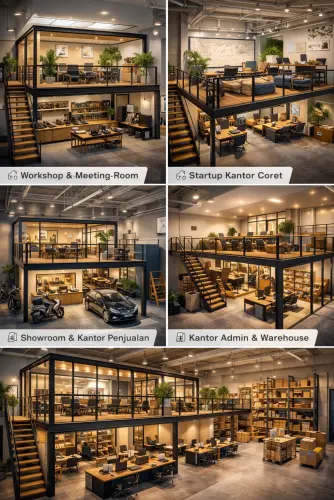 Mezzanine Ruang Kantor di Medan Satria